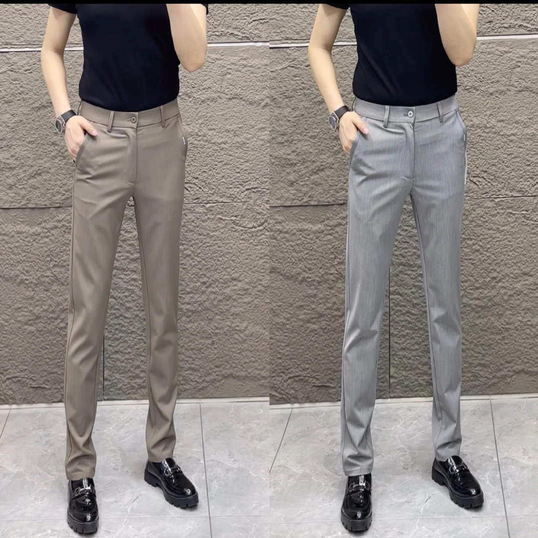 小雨男装｜5501春夏新款商务休闲修身精品西裤