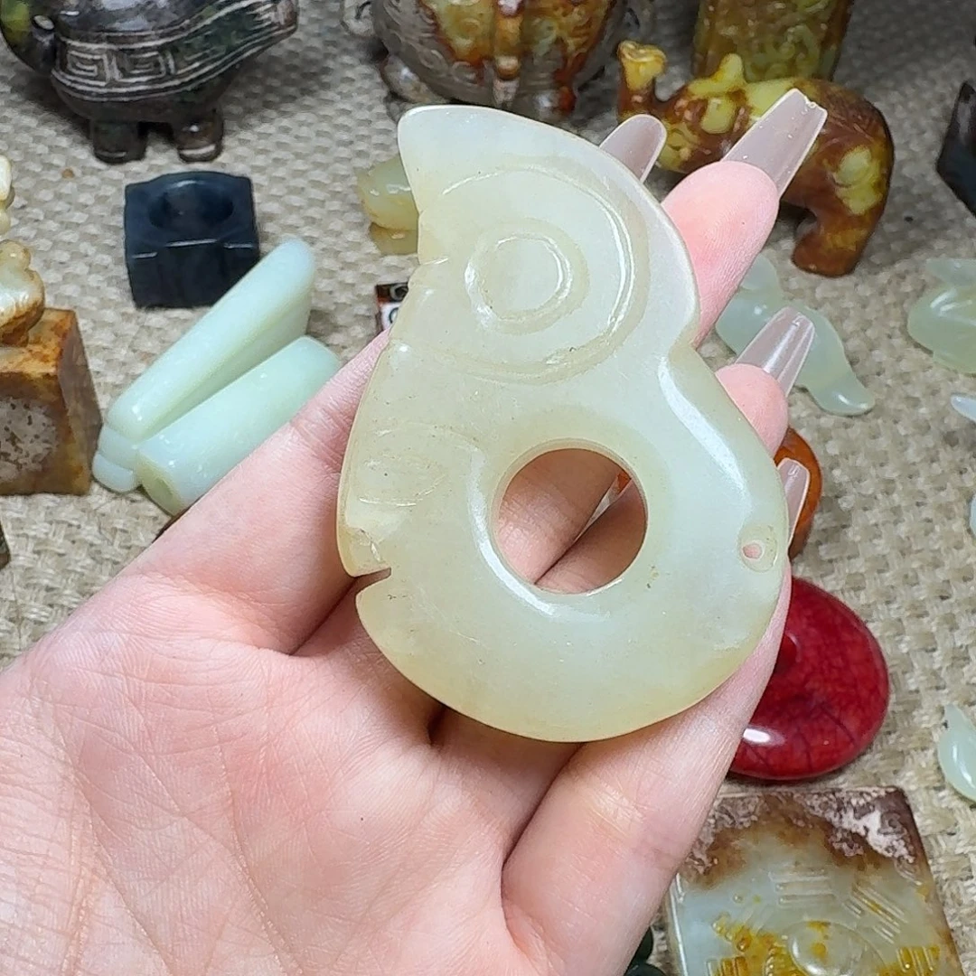 白玉菩提吊坠挂件