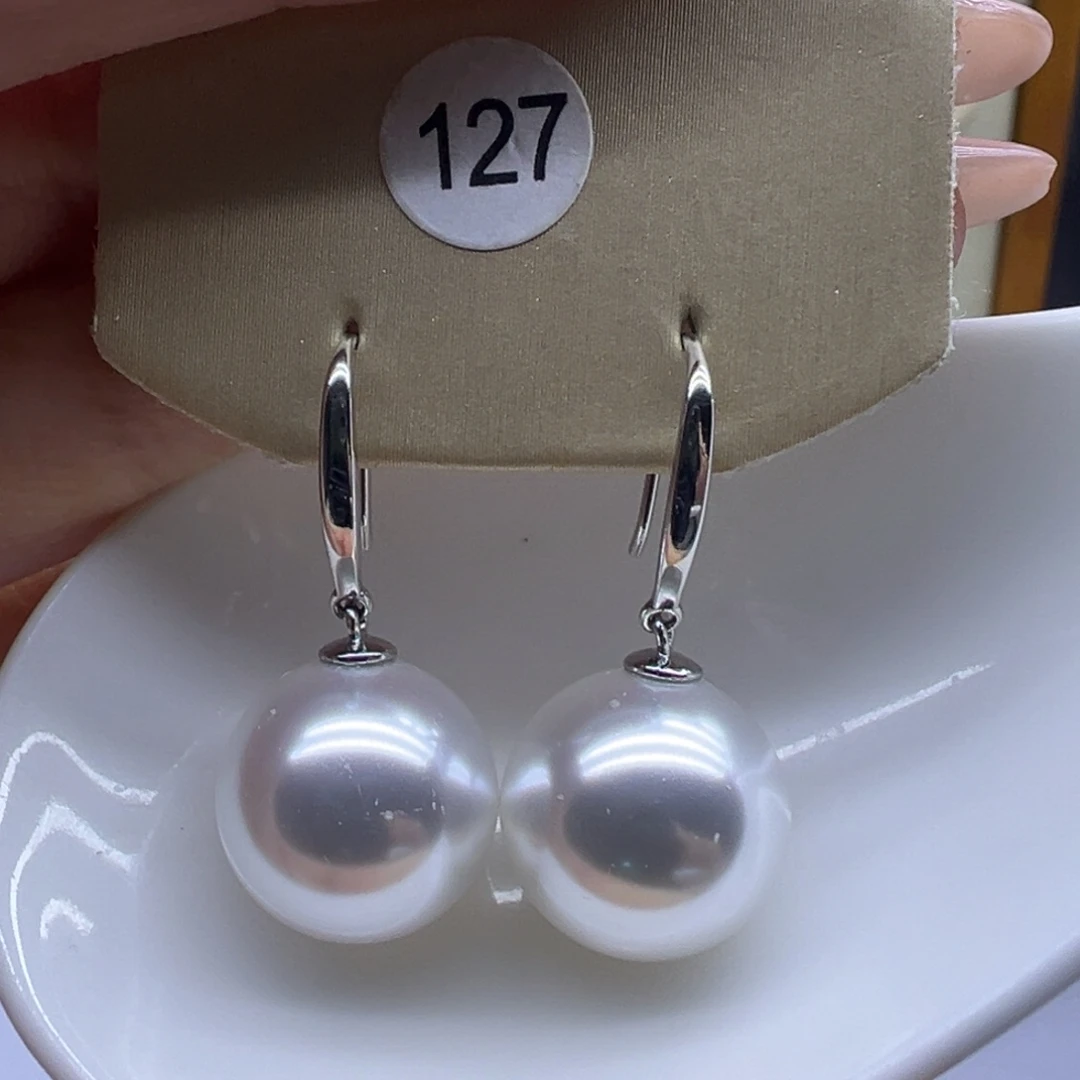 淡水珍珠耳饰银S925镶嵌