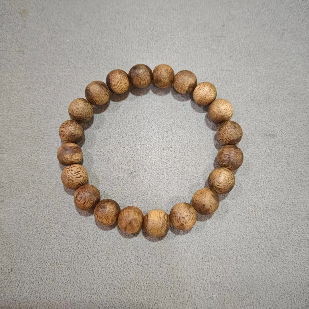 沉香世间臻宝丨海南莺歌绿圆珠单圈10mm手串/多样性发/CX22