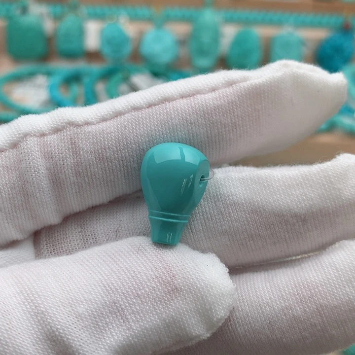 绿松石未镶嵌珠宝奇石10.2mm