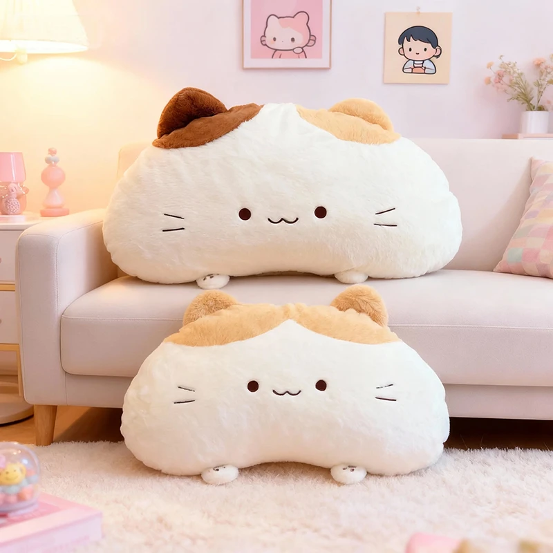 可爱三花猫猫抱枕系列生日礼物娃娃靠枕睡觉抱枕午睡靠枕腰靠