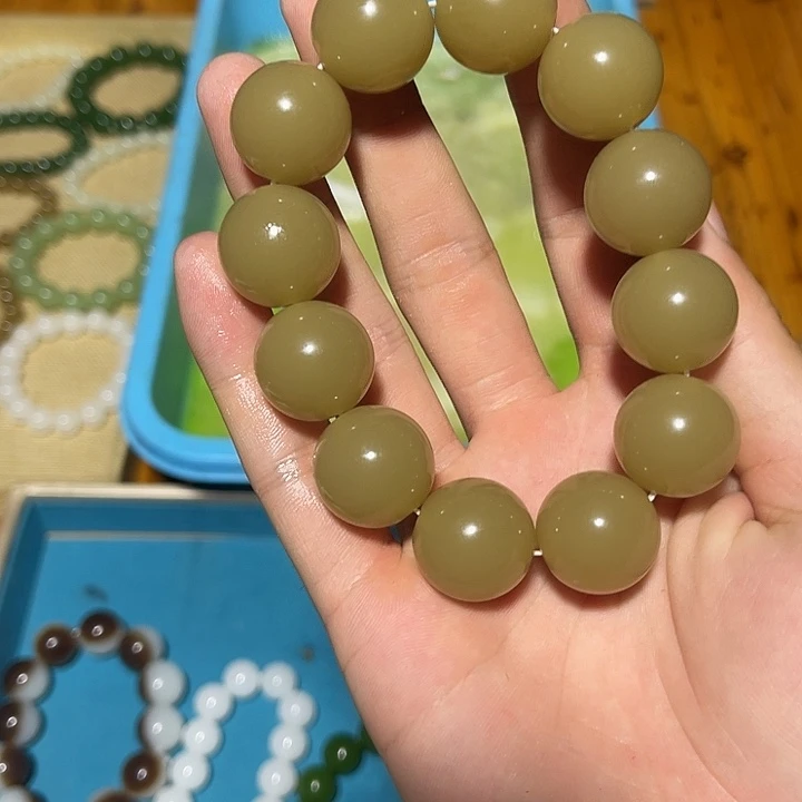 手链未镶嵌和田玉手串