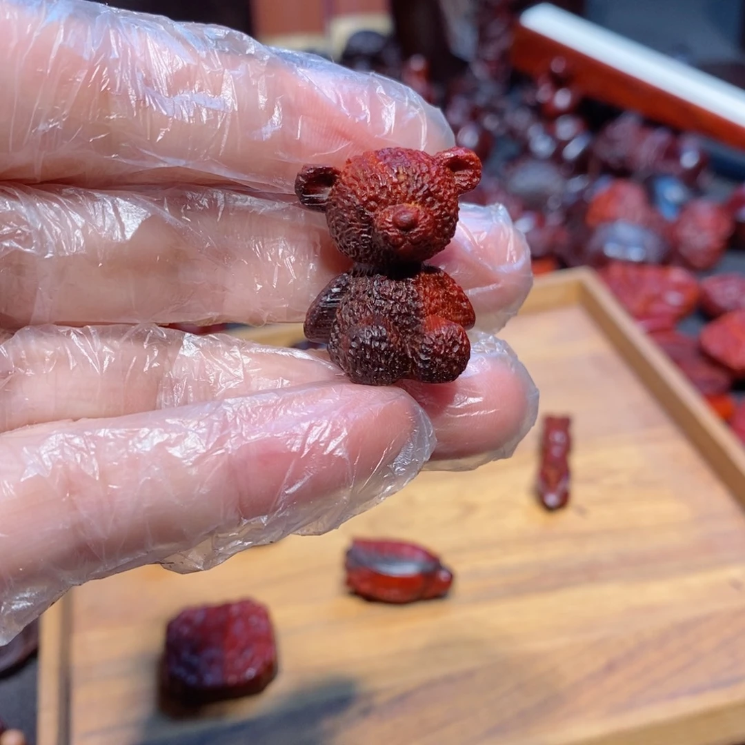小叶紫檀把件繁*印度小叶紫檀手把件