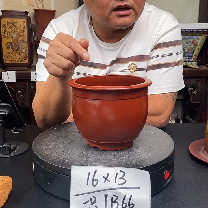 紫砂花盆货号一只JB66