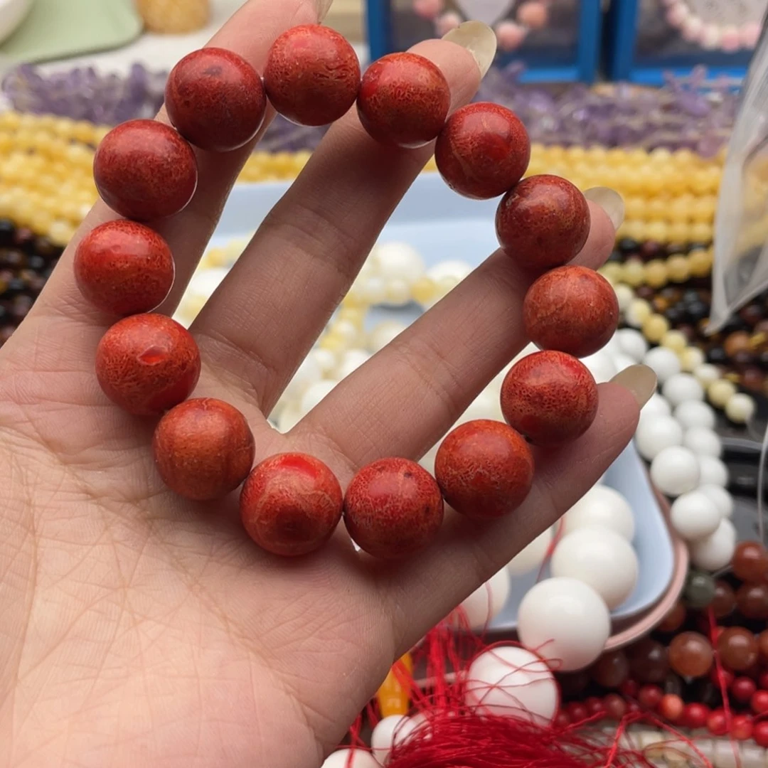 玛瑙/玉髓珠宝半成品未镶嵌一条装卡14草精灵手串