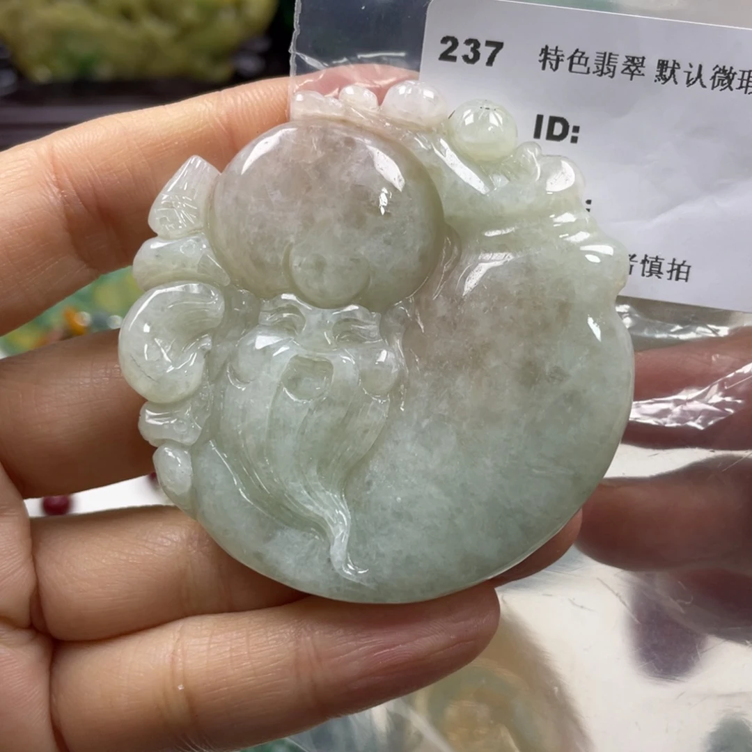 翡翠未镶嵌颈饰牌子