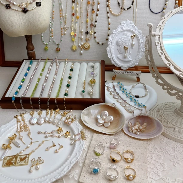 奇趣工坊手作 耳饰项链手链饰品集合链接(下单备注编号)