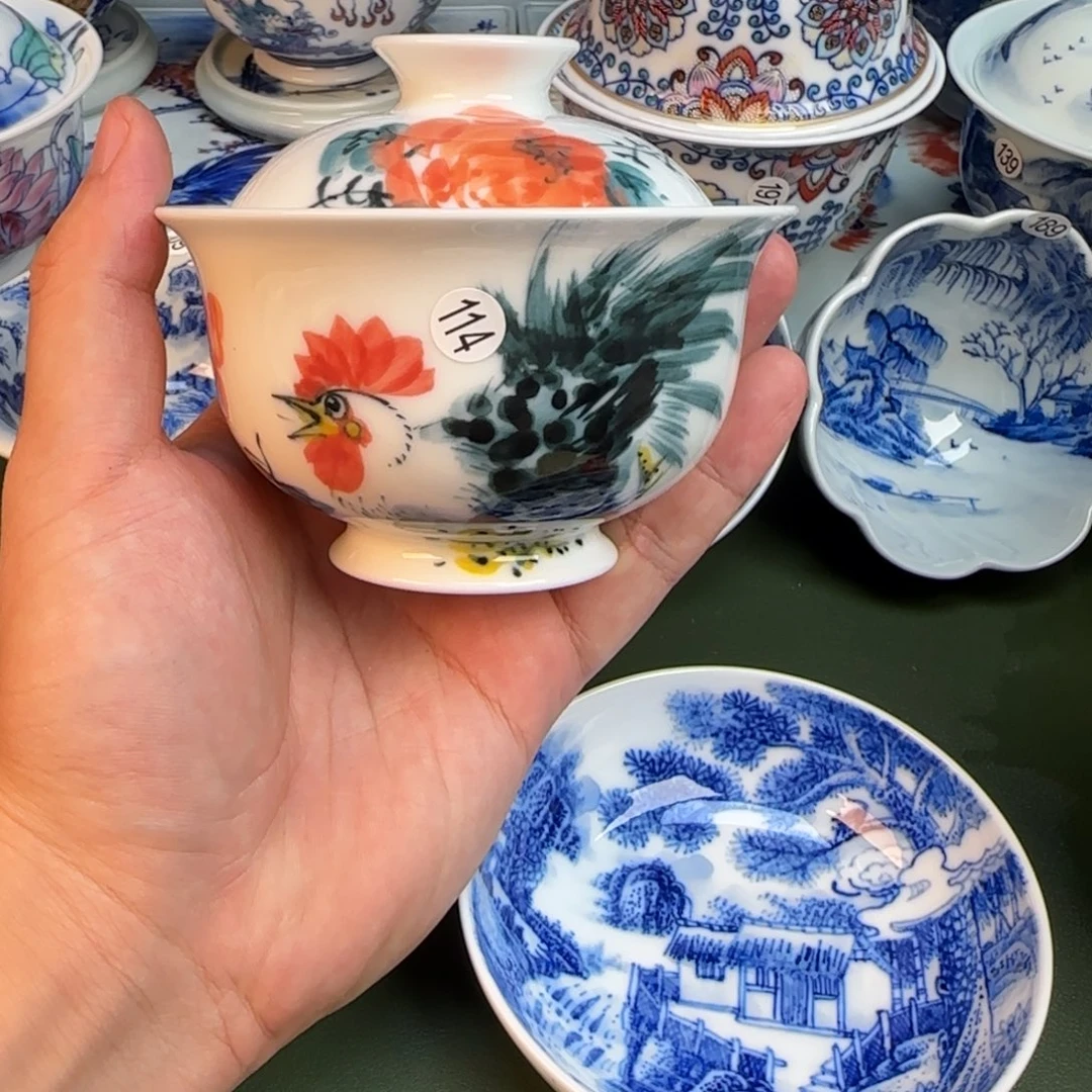 彦祖纯手工手绘茶具114