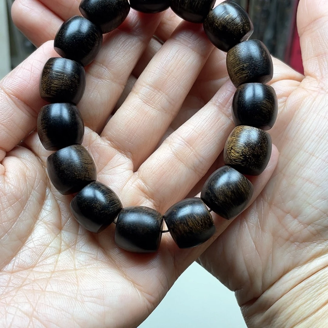 沉香手串用****7越南芽庄白奇楠留疤料