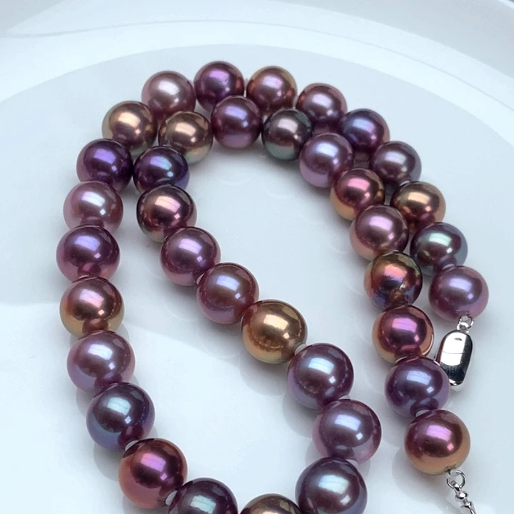 银S925镶嵌颈饰淡水珍珠