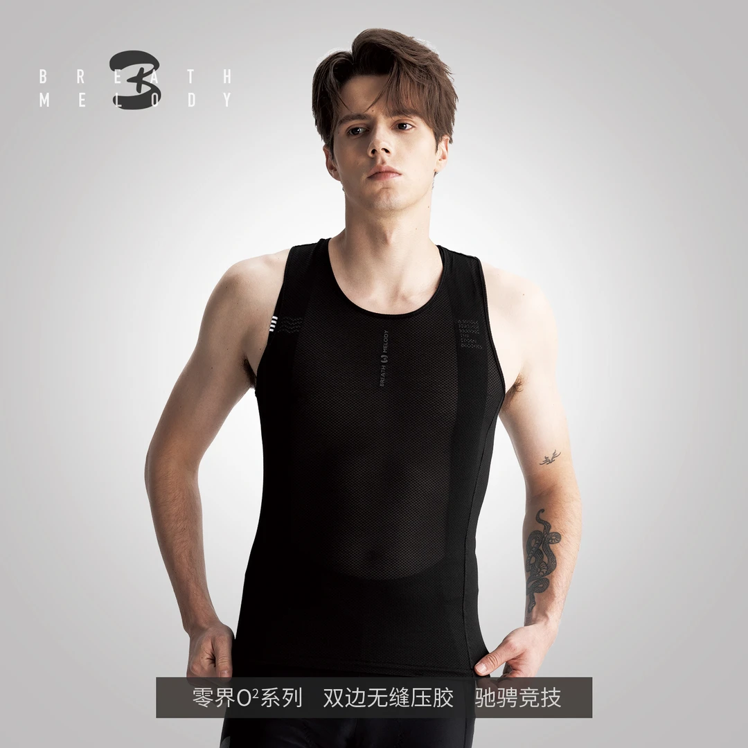 BREATH MELODY男骑行背心排汗衫零界透气速干公路车竞赛弹力