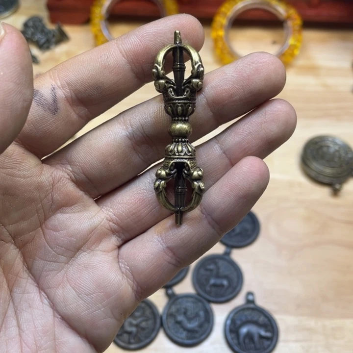 藏传福利黄利马五股杵 单拍不发货