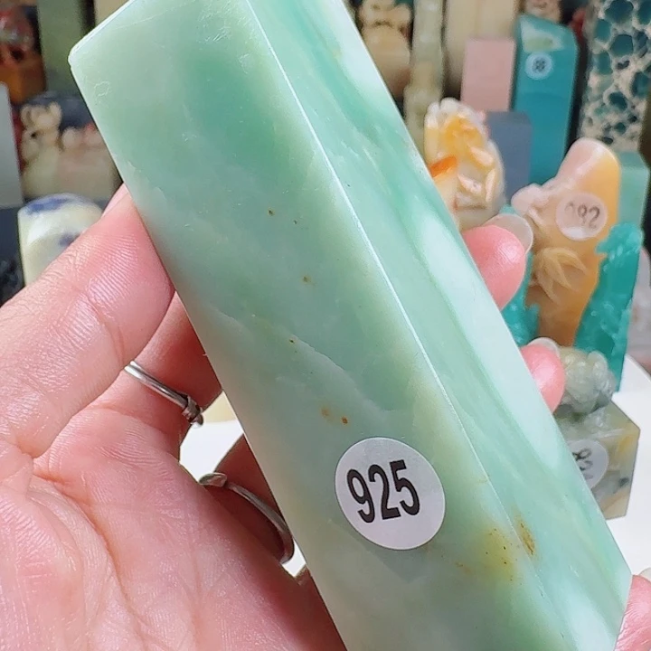 青田石印石皮丝印石章料…..