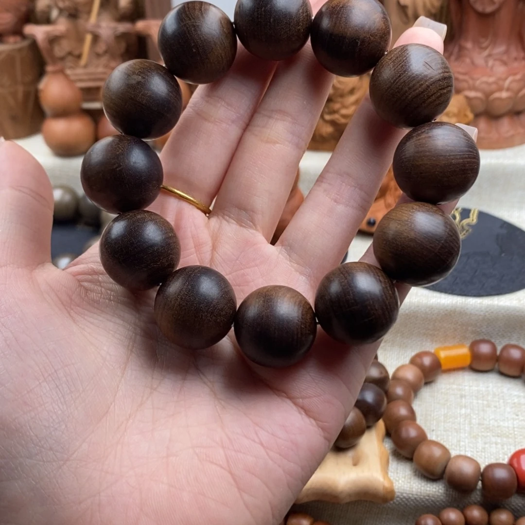 手串/手链檀香木印度迈索尔，老山檀香，焦糖2.0沉水，瑕疵