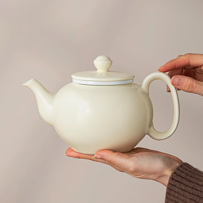 釉下彩陶瓷茶壶家用办公小清新现代简约带滤网中式泡茶器单壶防烫