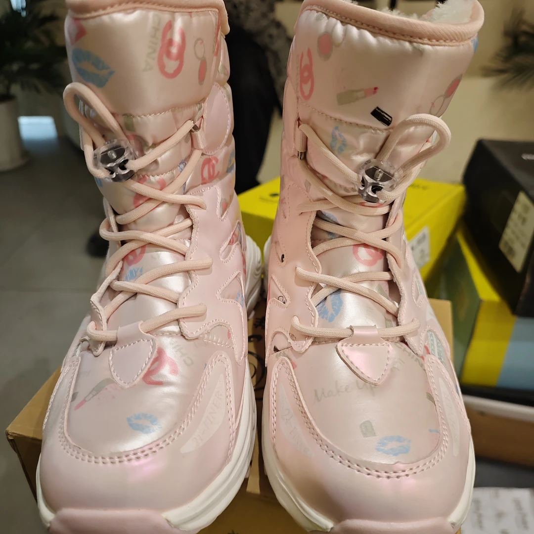 【新疆包邮】359322时尚雪地靴 女童乌市发货厚底冬季
