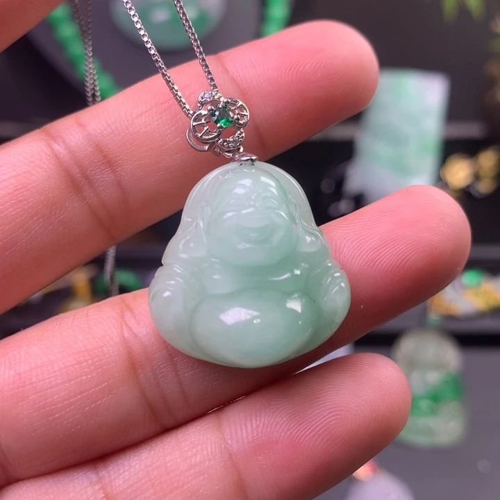 翡翠未镶嵌颈饰吊坠