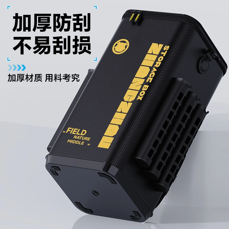 江流鱼新款活鱼桶便携式钓鱼桶路亚插杆鱼护桶加高加厚双肩装鱼桶