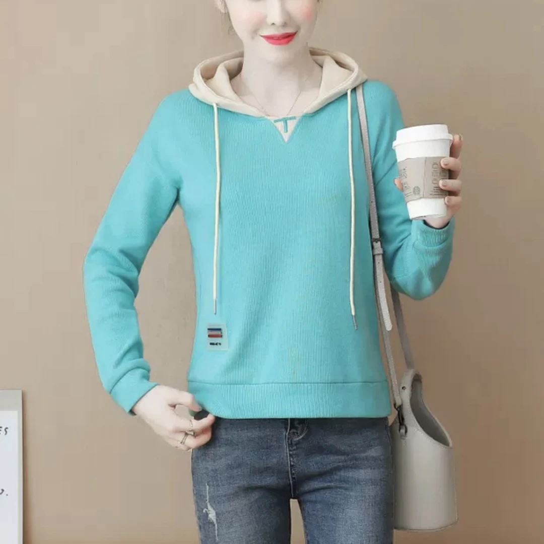 7346-1#新款女装时尚加绒卫衣