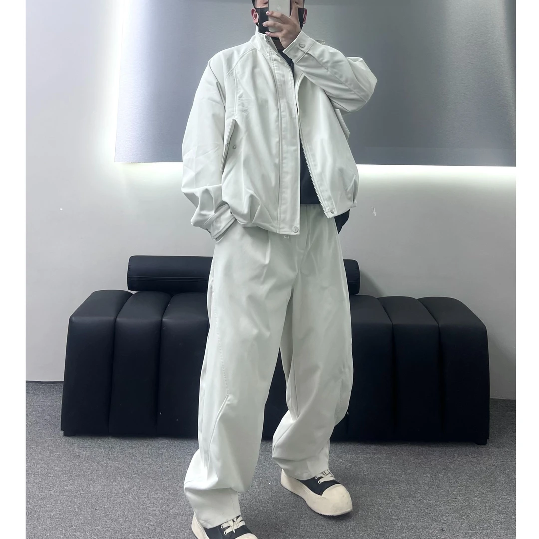 【结构立体剪裁】秋季夹克套装宽松休闲免烫百搭时尚休闲无性别套装