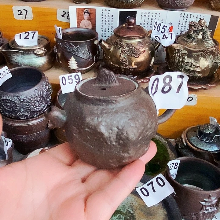 紫砂茶杯柴烧纯手工087