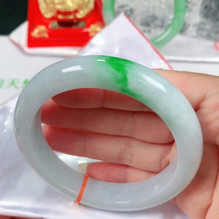 未镶嵌手镯翡翠   编号0209 正圈59+