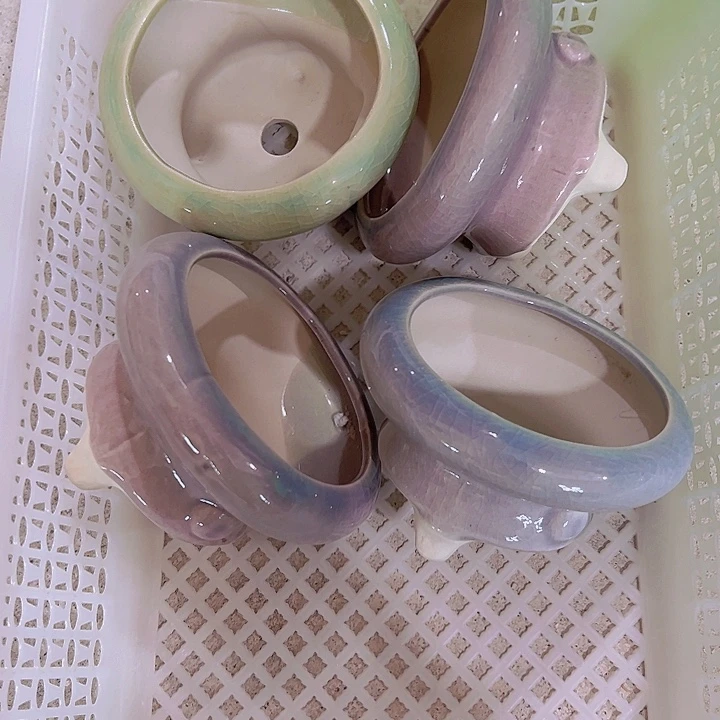 红陶陶瓷花盆当场满12包邮