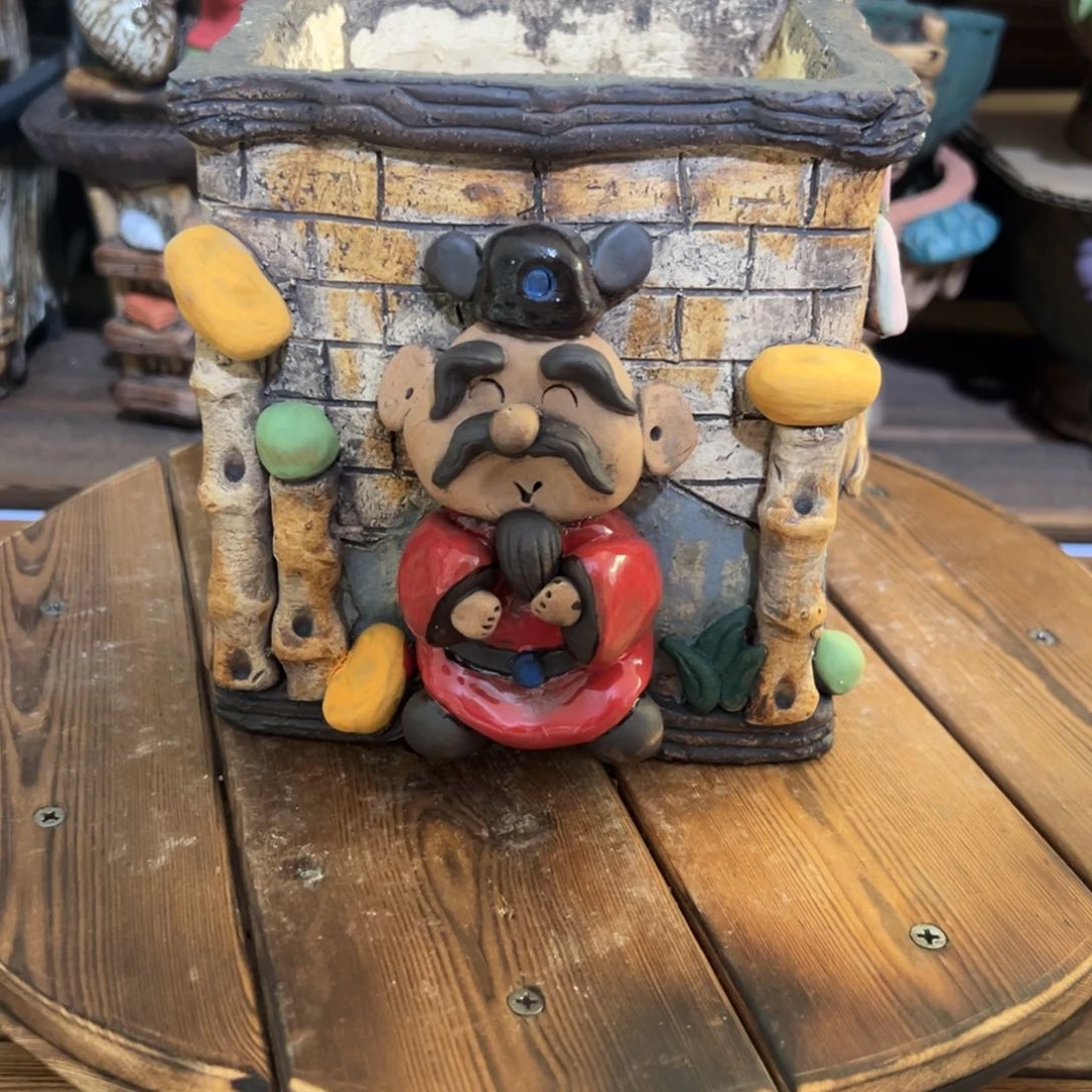 红陶嘻哈多肉花盆