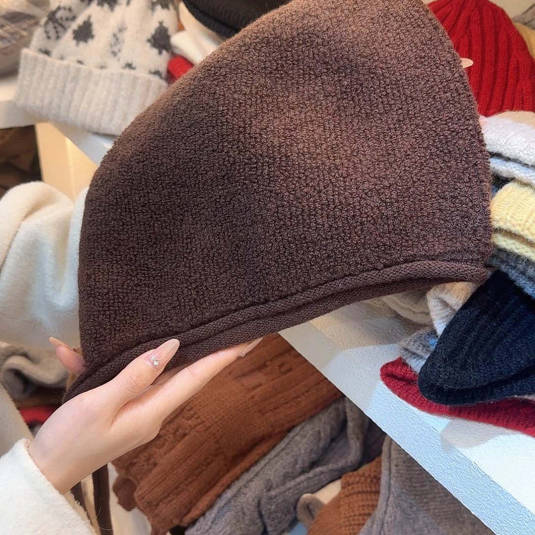 纯棉羊毛好看帽子