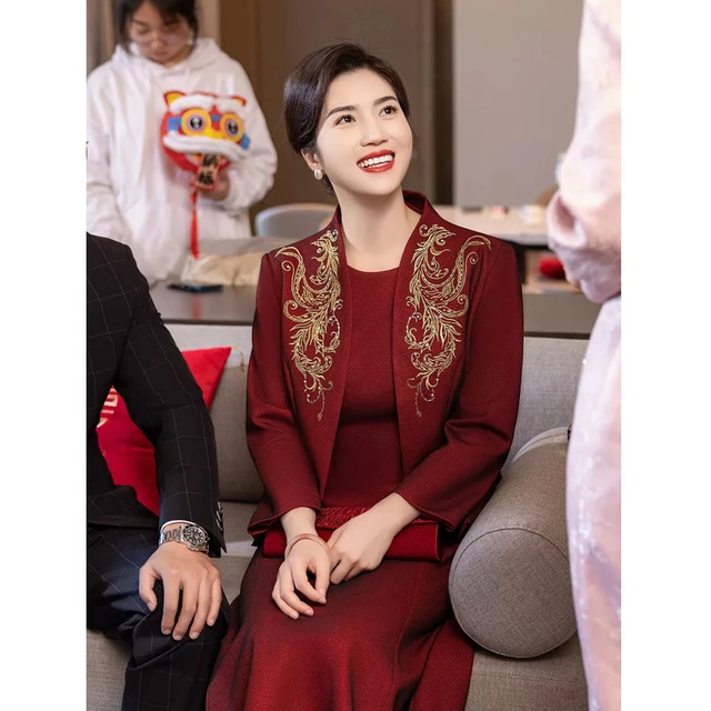 【扶摇】妈妈装婚宴礼服春季2025新结婚高贵气质喜婆婆婚礼两件套