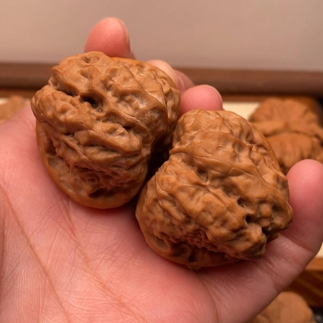 【闪购商品】把件文玩核桃三角蛙边38左右