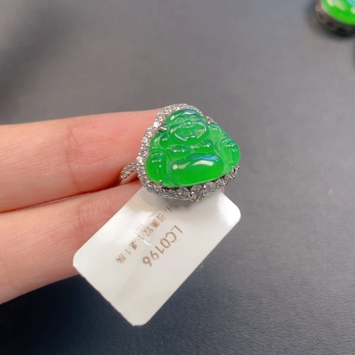 翡翠银S925镶嵌吊坠(不含链)