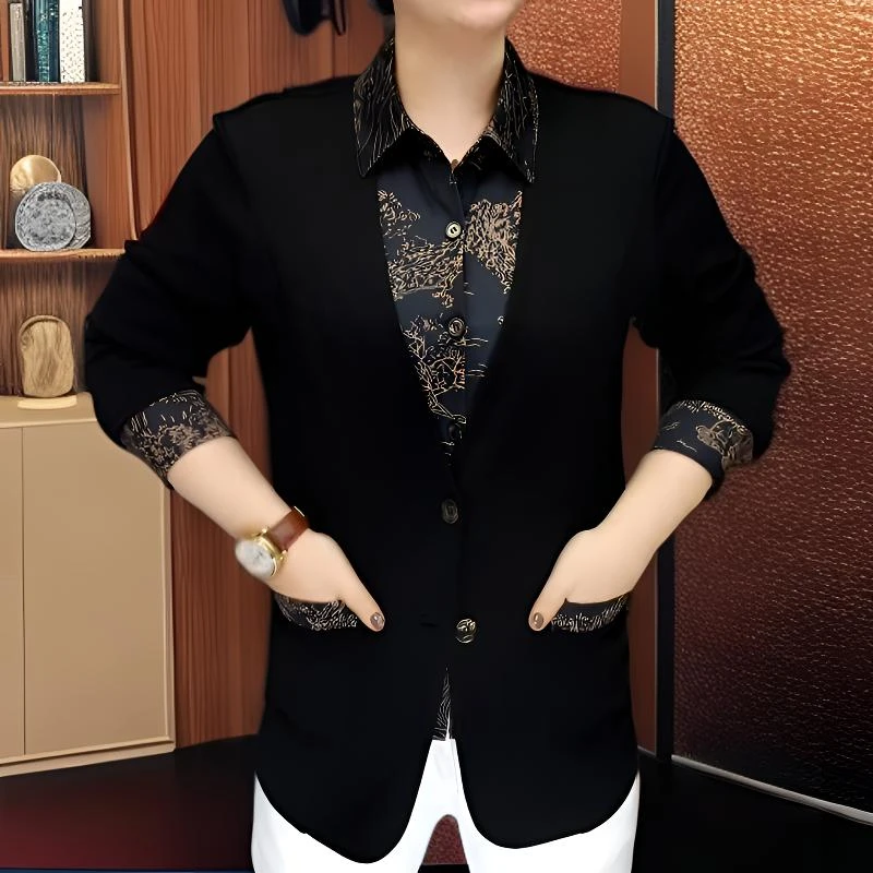 黑锋金缕秋季修身休闲开衫外套2025百搭商务男士欧版轻奢高端简约