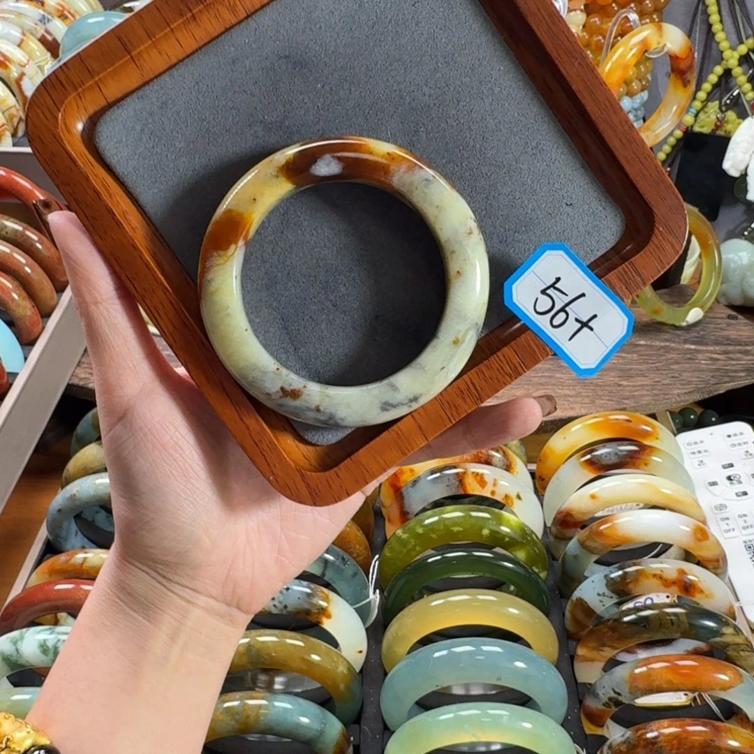 蛇纹石玉合金手镯微瑕