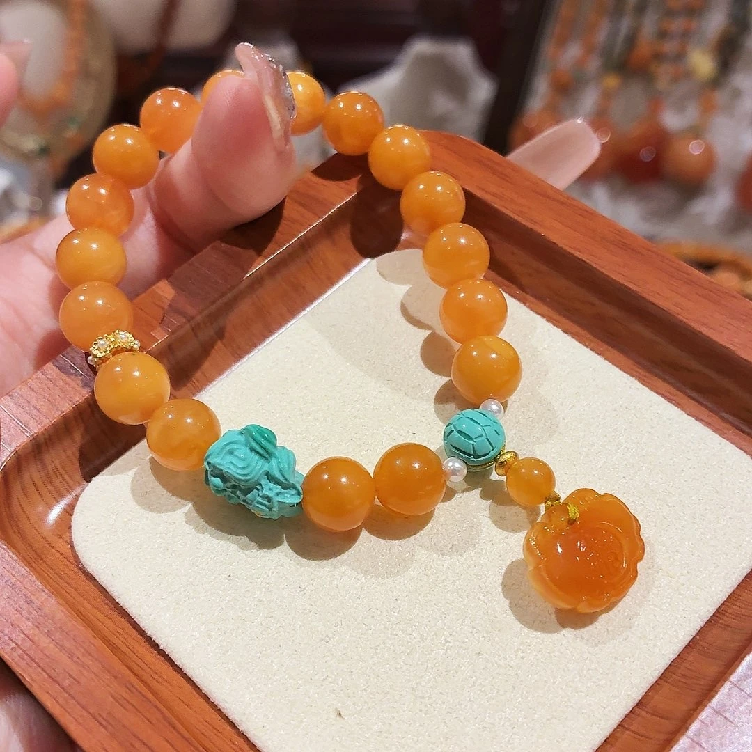 蜜蜡未镶嵌手链手串