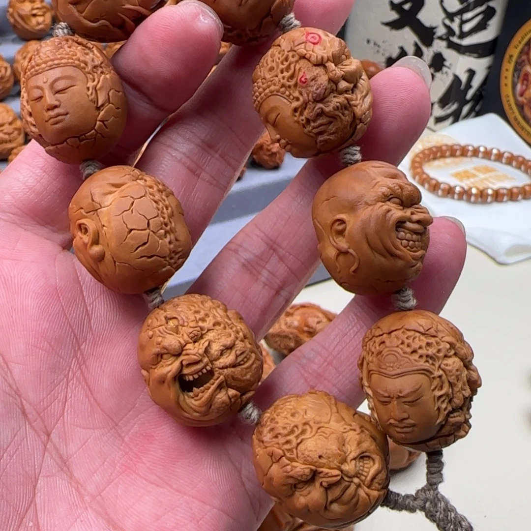 斯***年手串橄榄核多面佛爷