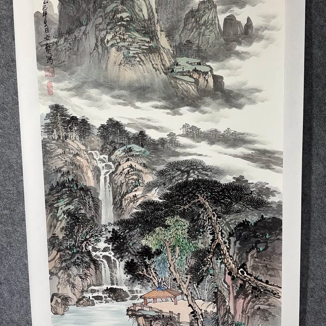 国画国画作品山水