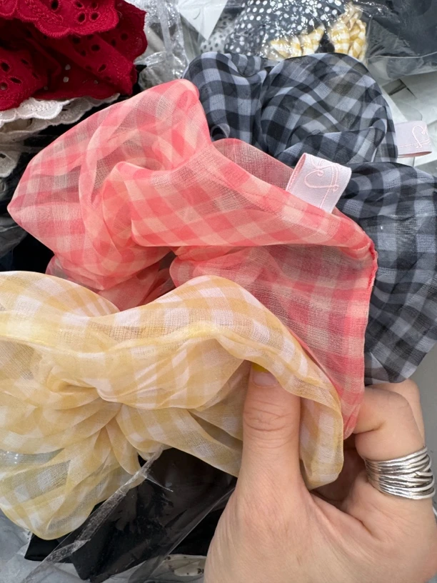 泡菜格子系列肠圈小众款