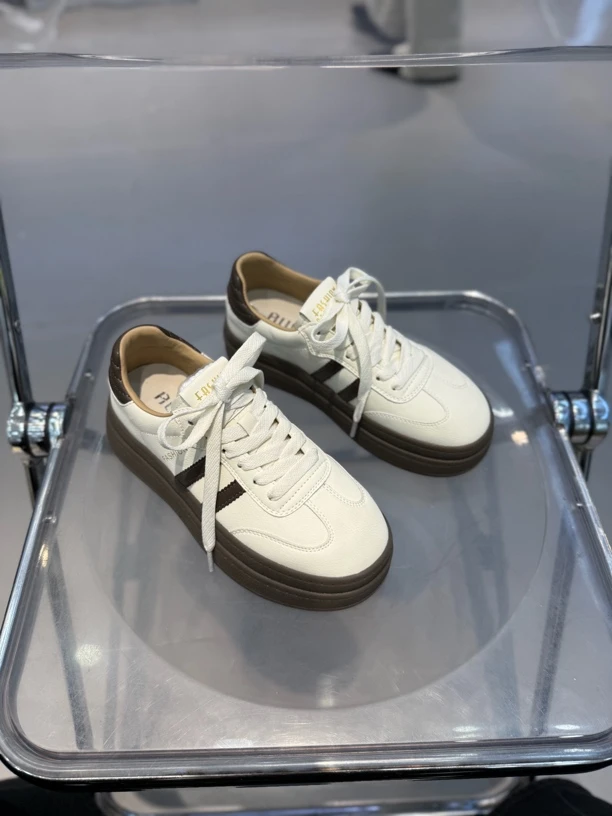 时尚e足2025春季新款经典百搭厚底德训鞋173