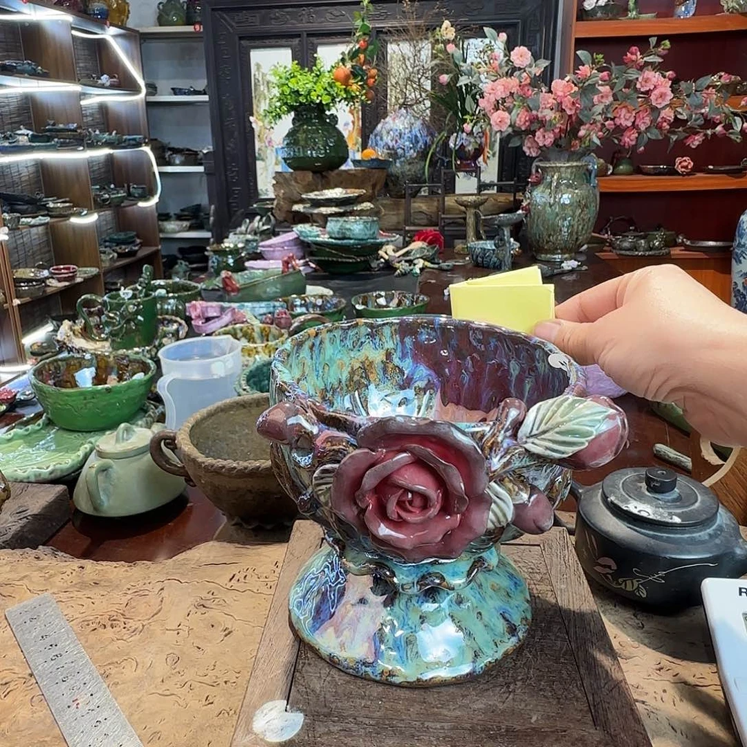 v***^预售纯手工咖啡杯盘碗