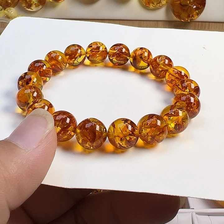 未镶嵌项圈琥珀（花珀）