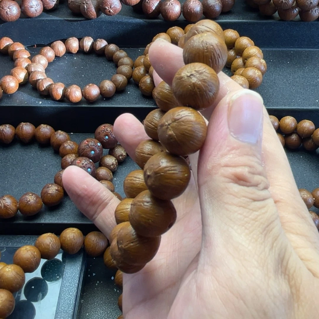 手串紫金鼠15尺寸纯圆土拨鼠
