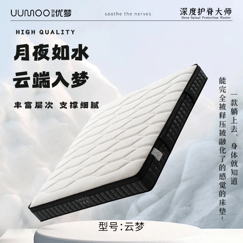 【圳宝优梦】云睡乳胶床垫独立袋装弹簧30cm家用成人22cm定制床垫