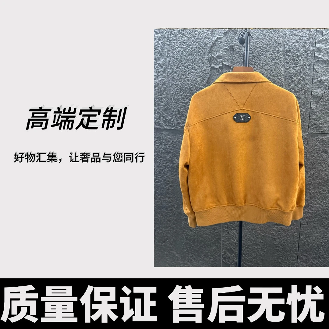 2025巴黎时装高奢走秀时尚男士外套翻领拉链开衫高级感男装3327