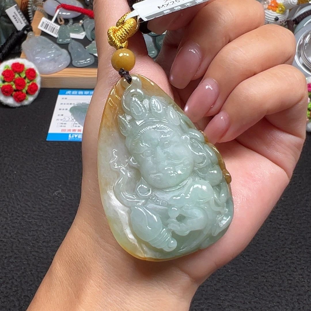 翡翠未镶嵌颈饰天然A货缅甸翡翠