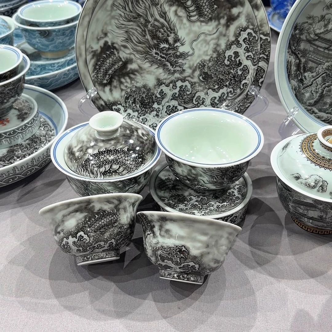 野***g瓷片景德镇瓷器精品陈列展品