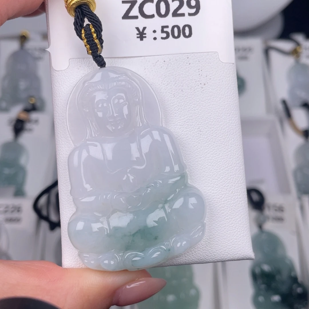 翡翠未镶嵌颈饰zc029