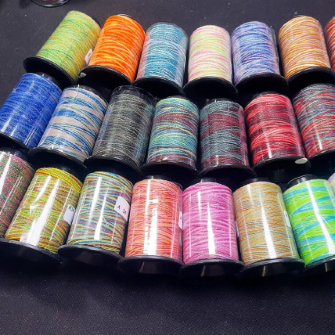 6股星空段染蜡线闪金蜡线新色一卷180米