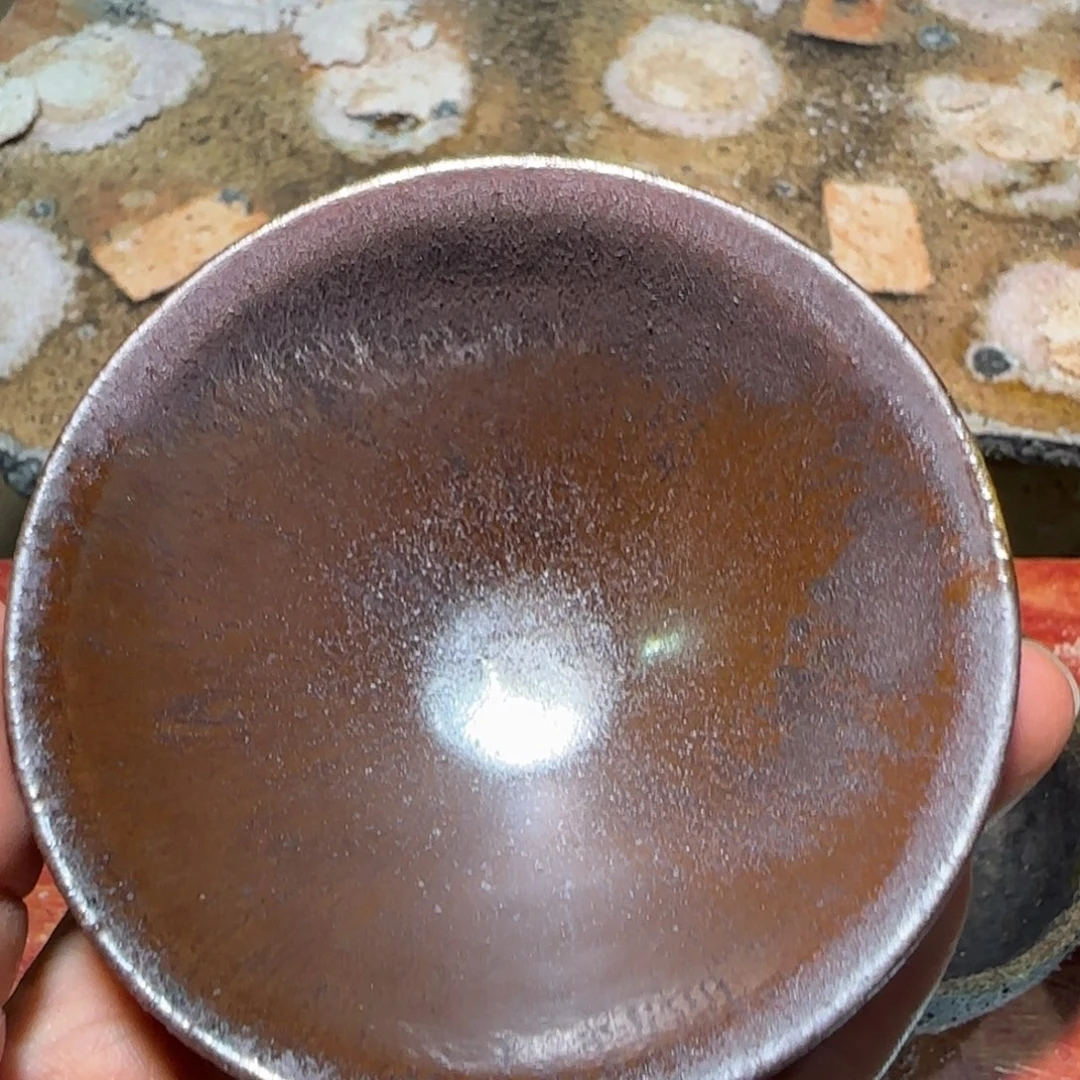 柴烧建盏茶盏茶杯625